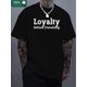 thumbnail image 1 of monogram print, boutique thickened T-shirt, men's fashion casual T-shirt, short-sleeved crewneck T-shirt, 1 of 5