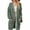 Blackish Green, variant on Casual Long Sleeve Knit Outerwear Button Down Oversized Fit Women All Season Winter Duster Tops Light Ashy 2XL