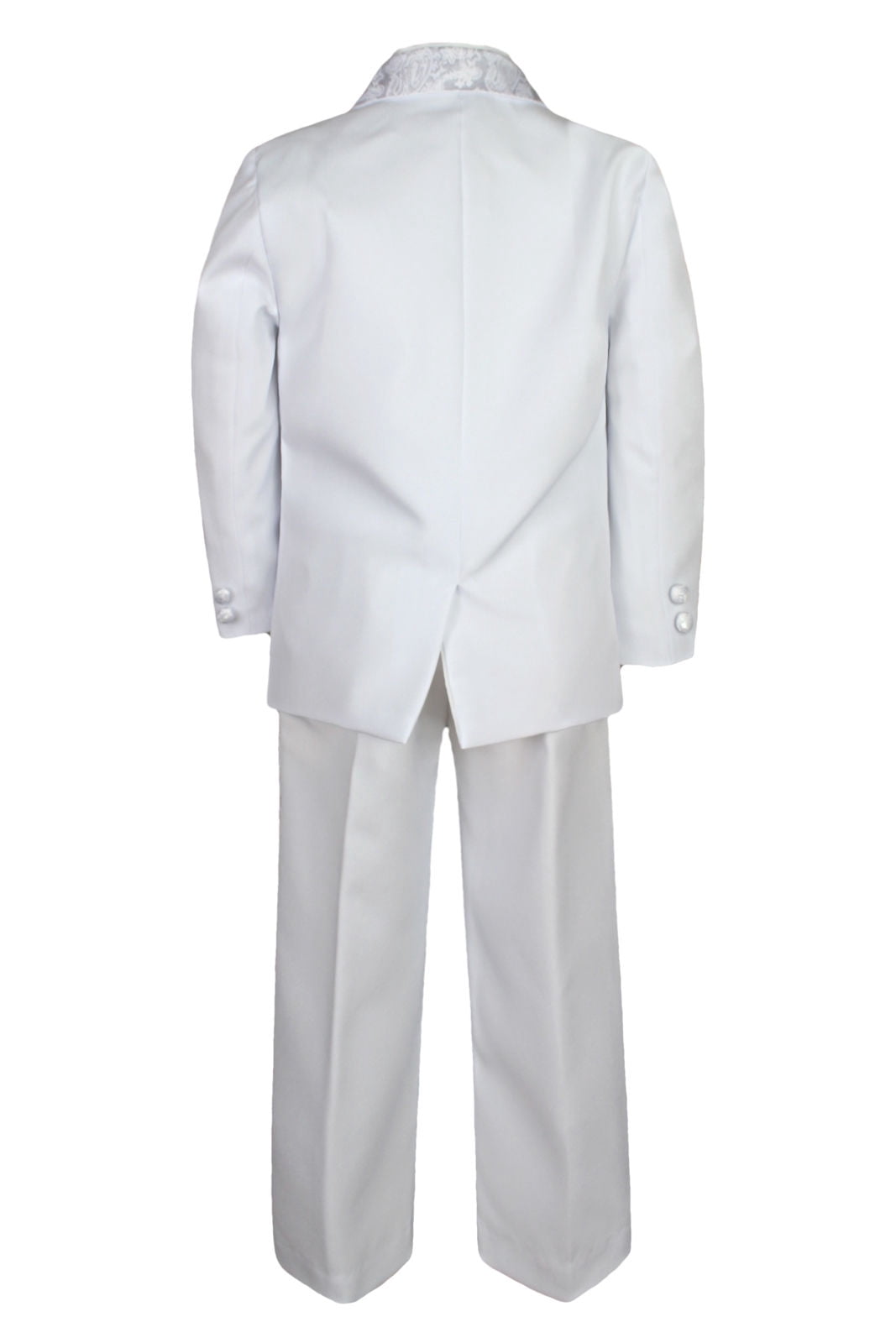 Boy Baby Baptism White Tail Tuxedo Color Embroidery Mary Maria Pope Stole Sm-7