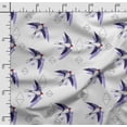 thumbnail image 2 of Soimoi Bird Printed,Cuddle Minky Fabric Sewing Fabric By The Yard- 56 Inch WideDecorative Plush Soft Fabric Baby Garments Toys And Blankets-White, 2 of 5