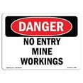 thumbnail image 1 of SignMission OS-DS-A-1218-L-2482 Panneau de Danger OSHA 12 x 18 Po. - Fonctionnement Sans Entrée, 1 of 1
