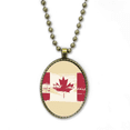thumbnail image 1 of La bandera de la hoja de arce de Canadá y sabor Collar Colgante de cadena vintage Colección de joyas colgantes Unbranded M, 1 of 3