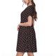 thumbnail image 2 of Fotbe Red and white polka dots Vestido Largo de Moda para Mujer, Vestido Tipo Camiseta con Manga Corta y Estilo Casual a Rayas y Bloques de Color, 2 of 6