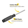 thumbnail image 4 of Uxcell 4pcs Mini Phillips Screwdriver 5.0mm 142mm Length Micro Precision Cross Head Screw Driver with Non-Slip Black Handle for Watch Eyeglasses Electronics Small Appliances Repair, 4 of 6