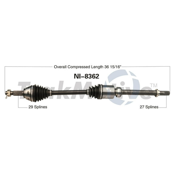 CV Axle Shaft Fits select: 2011-2017 NISSAN JUKE