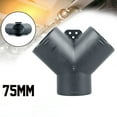 thumbnail image 1 of 75mm Vent Duct Y Branch Pipe Outlet Exhaust Connector For Air Diesel Heater Part, 1 of 11