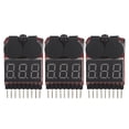 thumbnail image 1 of XingJian LLC RC 1S-8S Lipo Battery LED Tester Low Voltage Alarm Buzzer Checker (3Pcs/set), 1 of 9