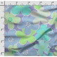 thumbnail image 2 of Soimoi Florals Printed, Cotton Satin Spandex, Sewing Fabric by The Yard 54 Inch Wide, Decorative Fabric for Dresses and Home Accents, Lavender, 2 of 5