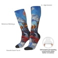 thumbnail image 6 of Haiem Cartoon Train Hot Air Balloon Socks, Funny Novelty Crazy Design Cotton Socks Sports Socks Knee High Socks For Men, Women,1Pairs - Gift For Working Friends, 6 of 8