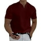 thumbnail image 2 of Camisetas Prolriy para hombre, primavera verano, informales, cuello en V, lisas, de manga corta, blusa, camisas para hombre, rojas, tallas XXXXXL, 2 of 8