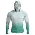 thumbnail image 2 of Trgacdwlo S-4XL Gradient Mens UPF 50+ Sun Protection Hoodie Raglan Long Sleeve Thumb Hole Rash Guard Mens with Mask Mens Fishing Shirts, 2 of 10