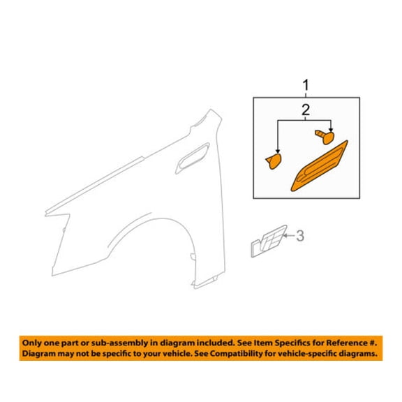 Cadillac GM OEM 08-10 CTS Fender-Louver Vent Left 20849249
