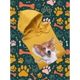 thumbnail image 3 of Cute Corgi Peeking Through Hoodie Men -Image by Shutterstock, Male 4X-Large, 3 of 4