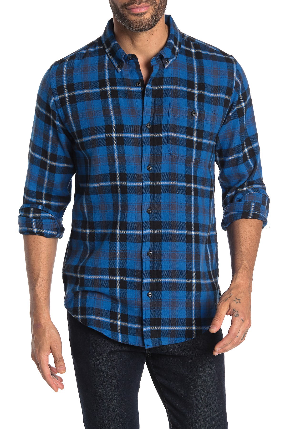Ezekiel - Mens Shirt Black Button Down 