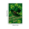 thumbnail image 2 of Drapeau de Jardin Double Face Résistant aux Intempéries en Lin pour la Saint-Patrick 18 Po x 12 Po, 2 of 6