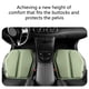 thumbnail image 4 of Cojín de gel dividido para asiento de coche | Confort ergonómico universal para silla de oficina y silla de ruedas | Gel transpirable y base antideslizante | 46 x 46 cm | Incluye 1 cojín, 4 of 7