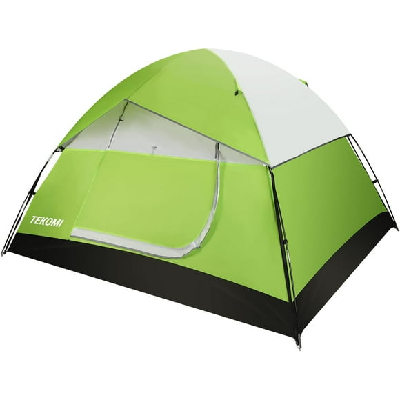 Camping Tent, Waterproof Family Dome Tent with Removable Rain Fly, Instant Cabin Tent for 60 Seconds Set Up, Advanced Venting Design, Fit Camp Backpacking Hiking Outdoor, Dark Green