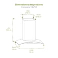 thumbnail image 3 of Combo Parrilla a Gas AVERA 6 Quemadores AI6 Campana de Pared 90 cm CEV90, 3 of 5