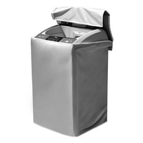 TSV Washing Machine Cover, Washer and Dryer Covers, Heavy Duty Waterproof Dustproof Wash Machine Cover for Top Load with Zipper Design, Washing Appliance Protector