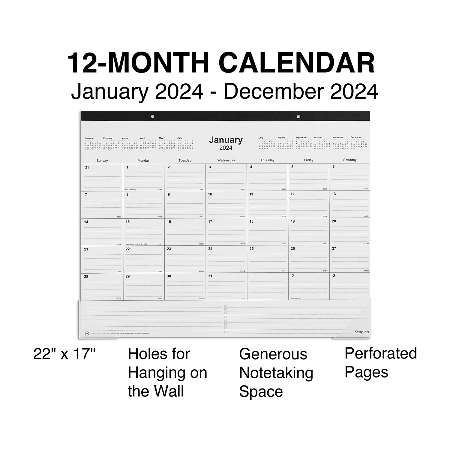 Kalender 2024 Staples - Gusta Katrina