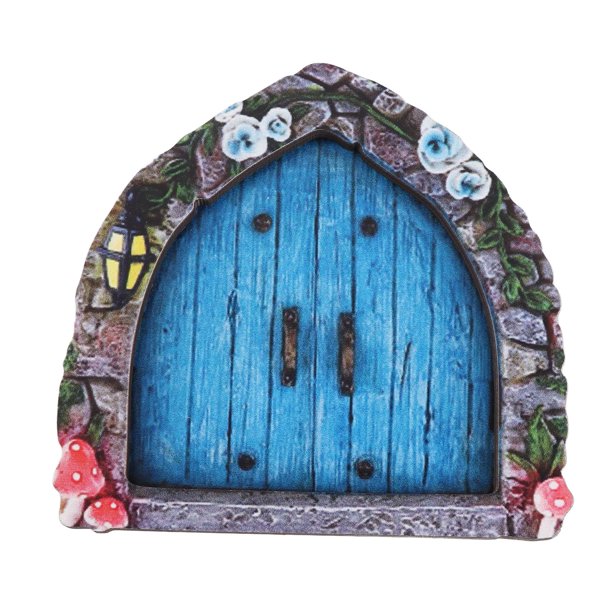 Filfeel Puerta de Hadas, Puertas de Hadas de 8-10 cm de Alto Puertas de Hadas de Jardín de Hadas para Árboles Al Aire Libre para Árboles de Pared de Hábita