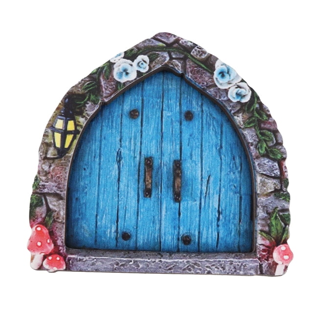 Filfeel Puerta de Hadas, Puertas de Hadas de 8-10 cm de Alto Puertas de Hadas de Jardín de Hadas para Árboles Al Aire Libre para Árboles de Pared de Hábita