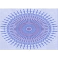 thumbnail image 1 of Ahgly Company Indoor Rectangle Patterned Sky Blue Dress Blue Area Rugs, 2' x 3', 1 of 6