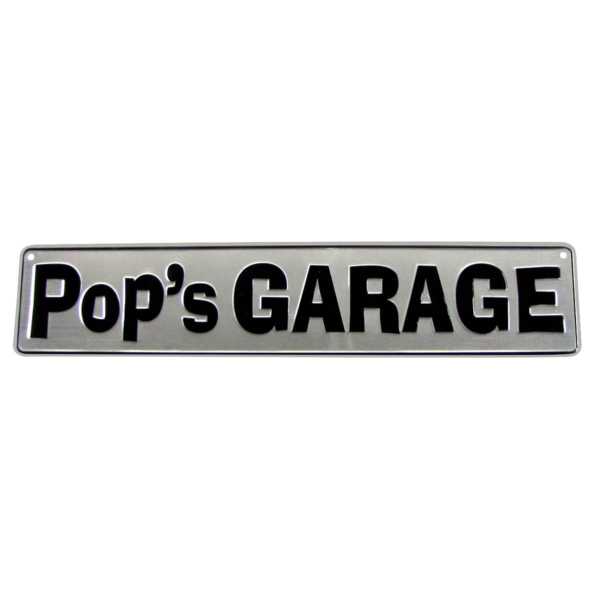 Pop's Garage Embossed Tin Sign Dad's Wall Decor Pop's Garage Embossed Tin Sign Dad's Wall Decor