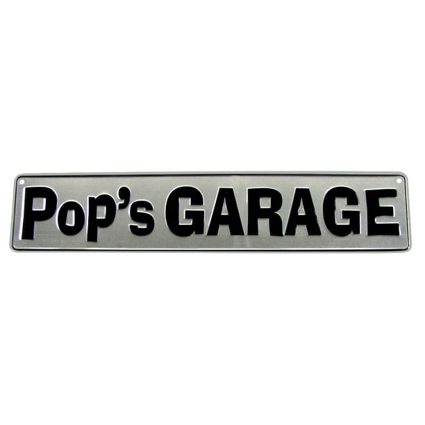 Moralsk teenager Risikabel Pop's Garage Embossed Tin Sign Shed/Shop/House Wall Decor Dad's/Dad/Pop-Pop  Gift - Walmart.com