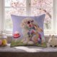 thumbnail image 1 of CaiYueKe Easter Rabbit Floral Pillow Cover - Sofa Cushion Case Home Decor Throw Pillow for Living Room Couch Bedroom Outdoor Indoor Decorative Accent Spring Holiday Farmhouse Decor, 1 of 8