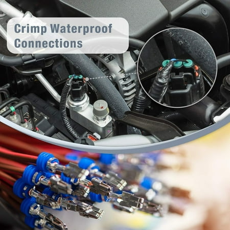 

XIAOGZHP High-quality Durable Professional Grade Precise IWISS Weather Pack Sealed Connector Crimping Tool for Automotive and Electrical Applications - Reliable Wire Crimper for Delphi Me