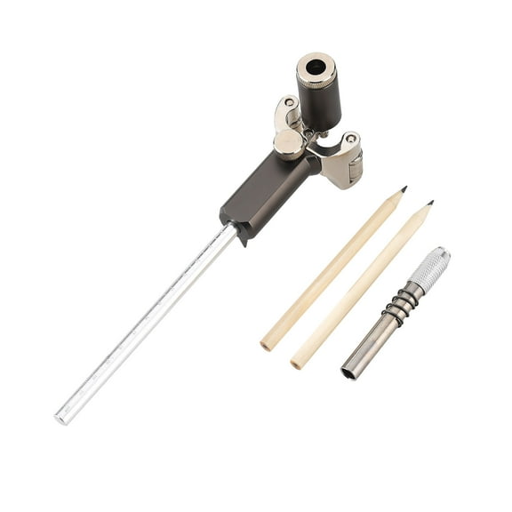 XunW Multi-function Marking Tool Straight And Arc Dual Purpose Scribe 1pcs Aluminum Alloy   Stainless Steel Contour Gauge