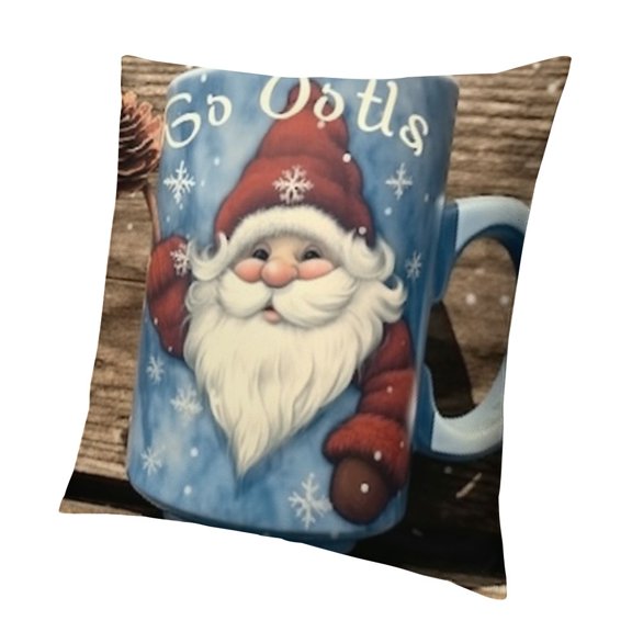 Hello Decorative Throw Pillow Cover, Cushion Case Decor, Christmas Decoration for Sofa Couch