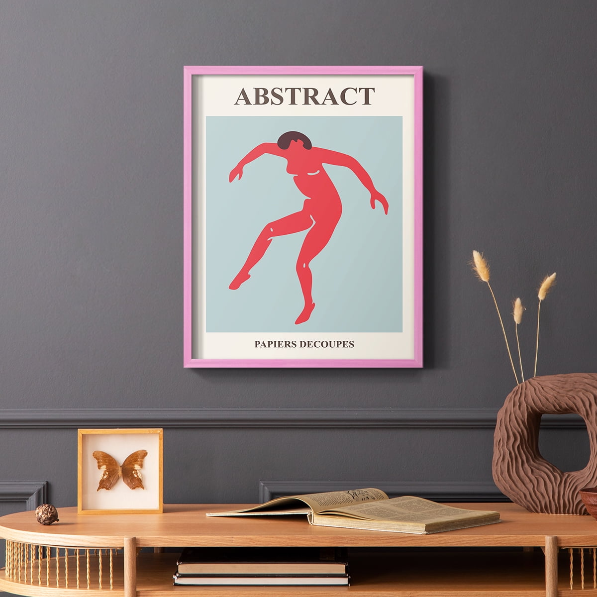 Matisse CXXV Framed Print in Pink Solid Wood 8 x 10 Framed Print