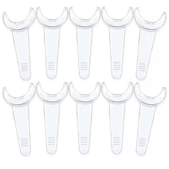 10 PCS Dog Dental Mouth Opener, T-Shaped Cheek and Lip Retractor, Pet Oral Care Tool for Teeth Cleaning, Clear Reusable Tooth Brushing Helper