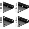 thumbnail image 1 of 4 soportes para estantes, soportes de pared triangulares invisibles, estantes de pared ocultos, soportes de montaje en pared, 1 of 6