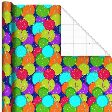 Hallmark Wrapping Paper Roll (Balloons and Confetti) 20 sq. ft.
