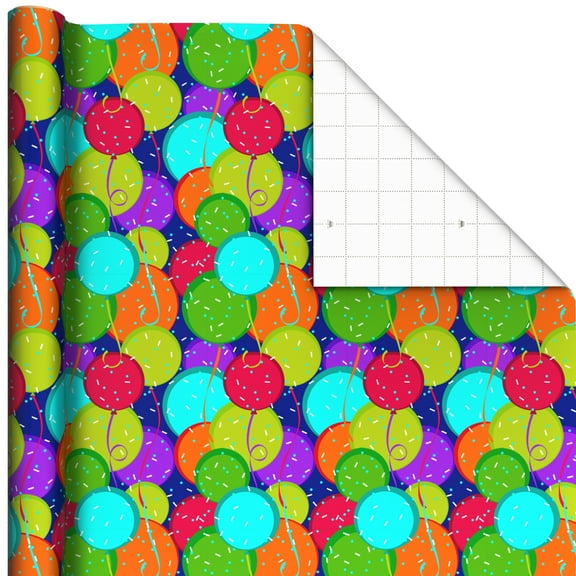 Hallmark Wrapping Paper Roll (Balloons and Confetti) 20 sq. ft.