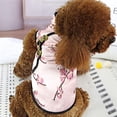 thumbnail image 2 of Blusa para perro con estampado floral, cheongsam estampado para mascotas, cheongsam para perro sin encogimiento, traje Tang sin mangas para cachorros, 2 of 5