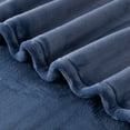 thumbnail image 5 of Hotel Style ™ Solid Oversized Soft Bed Blanket, Washed Indigo, 5 of 8