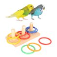 thumbnail image 1 of Juguete De Anillo De Pájaro, Alivio Del Aburrimiento, Juguete De Anillo Educativo De Loro Colorido Para Agapornis Para Entrenamiento, 1 of 7