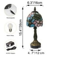 thumbnail image 6 of Kiven Cordless Table Lamp,1-Light Dimmable Bedside Lamps for Nightstand with Glass Lampshade, Cordless Tiffany Lamp for Reading Home Decor Bedside TD0792, 6 of 7