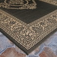 thumbnail image 3 of Couristan 2.25' x 7.75' Medallion Rectangular Area Throw Rug Runner - Black and Brown, 3 of 10