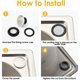 thumbnail image 5 of Tapa del orificio del fregadero de la cocina, tapón de la placa del orificio del grifo, tapón de acero inoxidable de 28-40 mm, tapón del grifo del baño, accesorios para desbordamiento del fregadero, 5 of 5