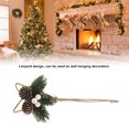 thumbnail image 3 of Handmade Unique Pine Cone Christmas Hanging Decorative Wreath,  Twine and Polyester, DIY Star String Lights, Multifunctional Room Decorations, 3 of 8