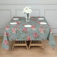thumbnail image 3 of Pioneer Flower Floral Print Pattern Square Tablecloth,Waterproof Square Table Cover,Wipeable Spillproof Washable Table Cover for Home Kitchen Party Decor 42"X42"(107x107cm), 3 of 6