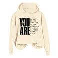 thumbnail image 4 of Tiweut You Are Enough Hoodie, You Are Enough Hoodie Men, You Are Enough Hoodie Women, You Are Enough Hoodies,Beige,L, 4 of 4