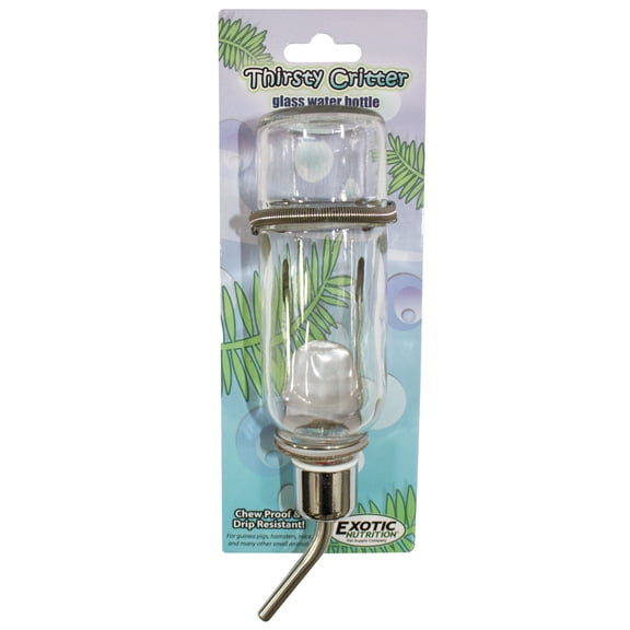 Exotic Nutrition Hanging Glass Water Bottle 12 oz.