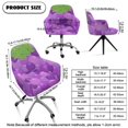 thumbnail image 7 of Xixirimido Grape Pattern Swivel Office Armchair Cover Stretch Computer Desk Chair Slipcover Mid Back Accent Dining Chair Covers Non-slip for Home Living Room, 7 of 7