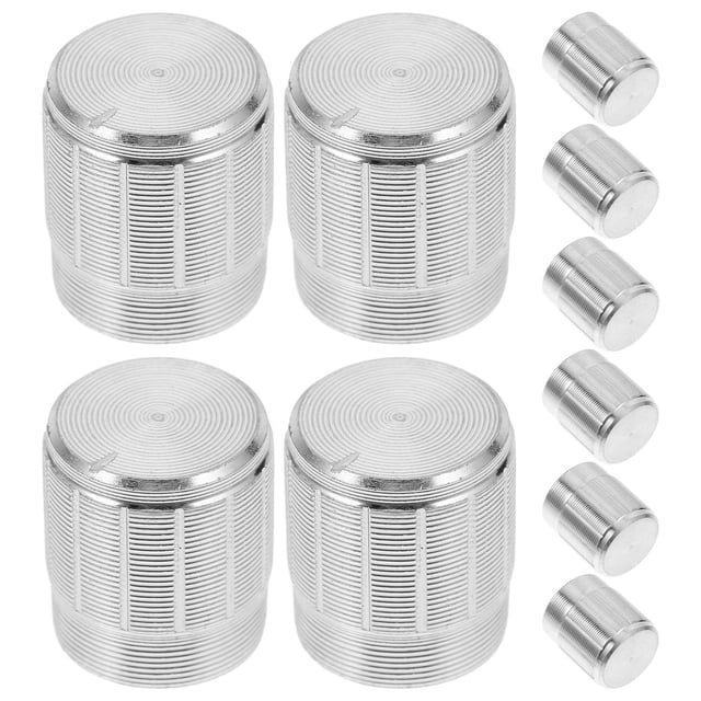 WHAMVOX 10Ud Botones De Volumen En Aluminio Para Guitarra Eléctrica Fácil Instalación Y Control Fino Plata